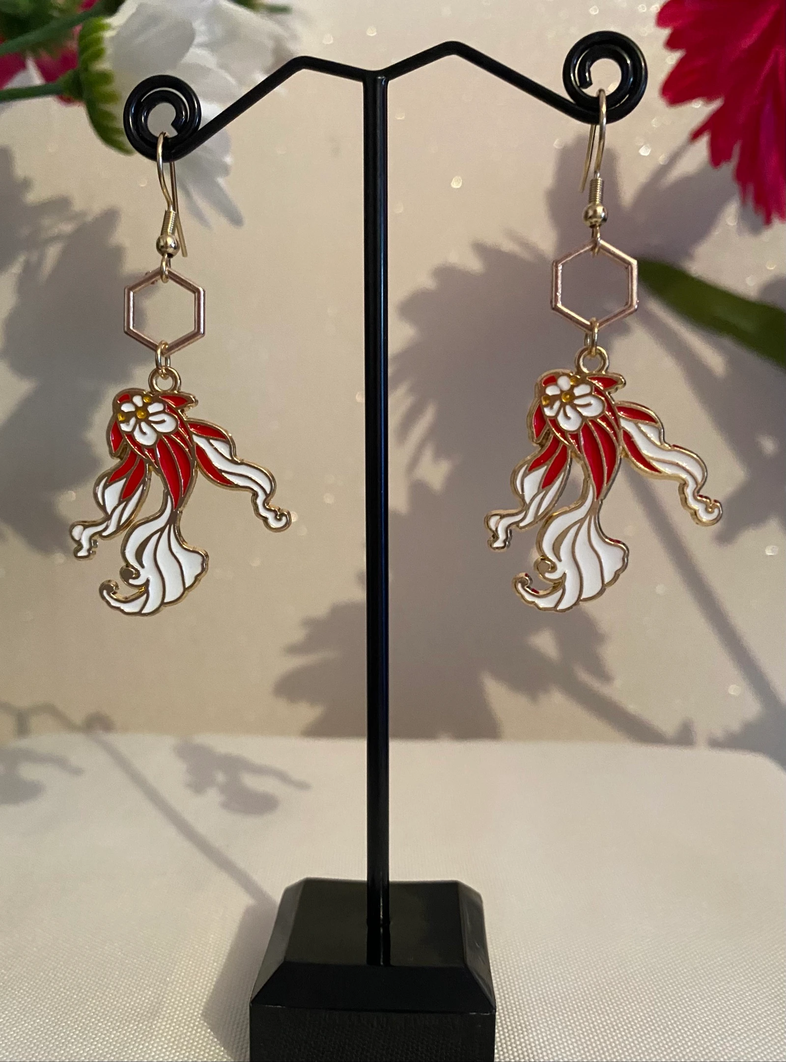 Boucles d’oreilles carpe koï